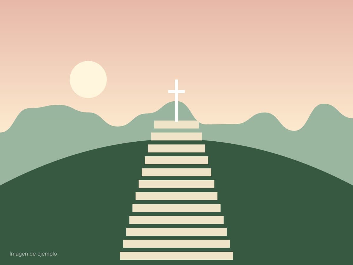 Gradas hacia el Mirador de la Cruz